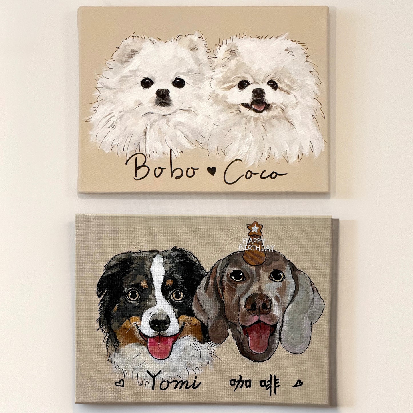 Dog Custom Hand-Painted Portrait