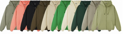 Hooded Zip-Up Jacket With Customized Pet Logo