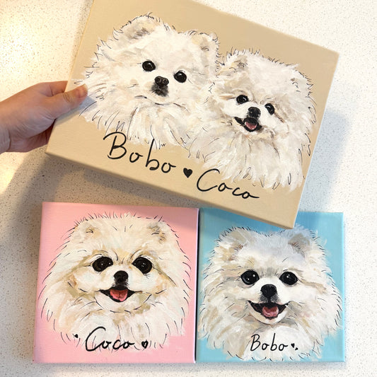 Dog Custom Hand-Painted Portrait