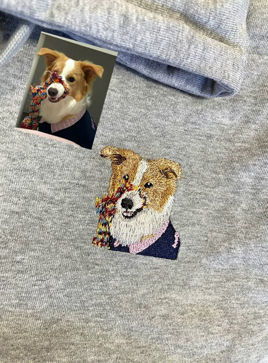 Hooded Zip-Up Jacket With Customized Pet Logo